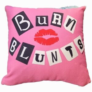 "Burn Book" inspired Pink Pillow. "Burn Blunts"
